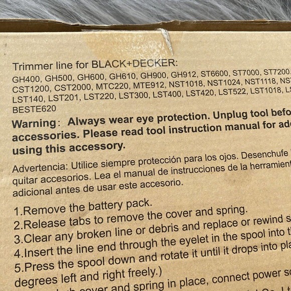 Eventronic 10-Pack Auto-Feed Trimmer Line & 1 Replacement Spool Cap Cover Lawn - Picture 6 of 7